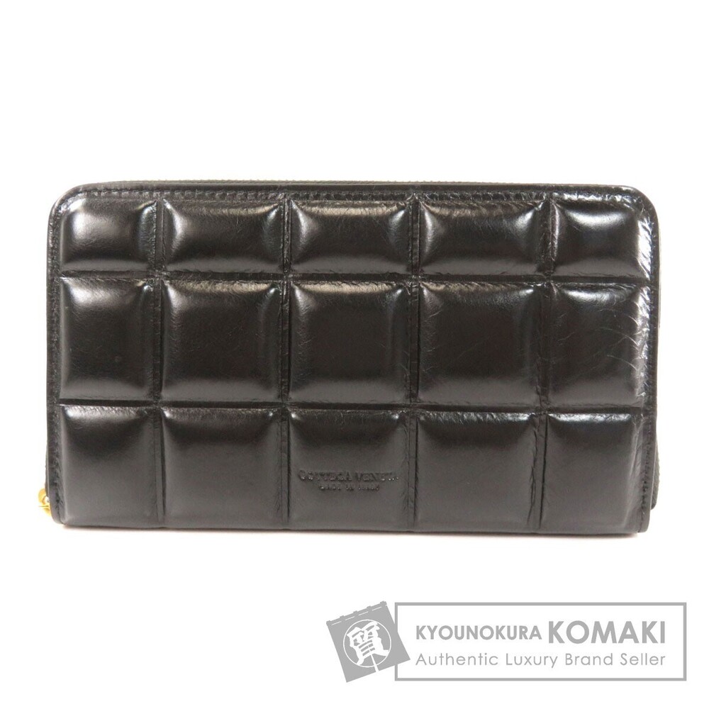 Bottega Veneta logo motif long Wallet leather